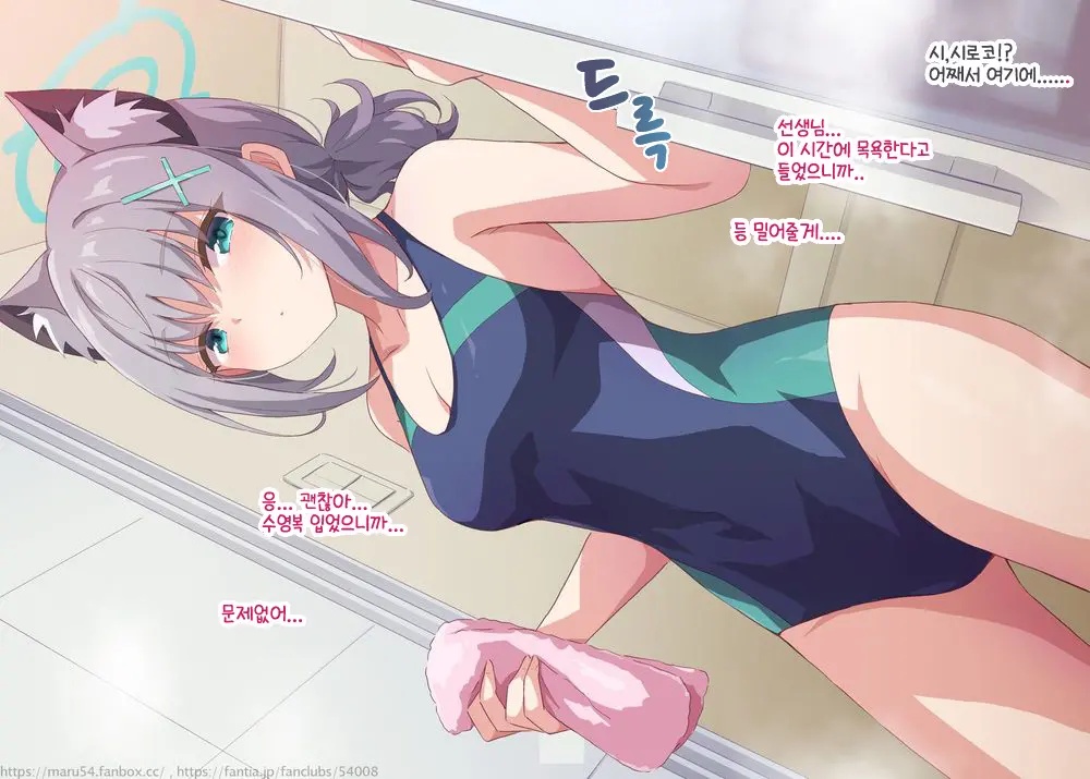 Mizugi Shiroko To Ofuro Ecchi | 수영복 시로코와 욕실에서 섹스
